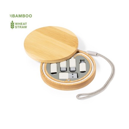 Câbles de Charge Éco-responsables Personnalisés - Chaconix Matières : bambou