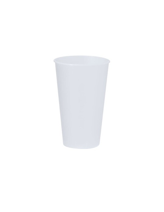 Verre publicitaire 500 ml personnalisé Niklas Matières : polypropylène (PP) Couleurs : blanc personnalisation rapide en France