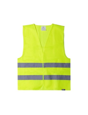 Gilet publicitaire réfléchissant Kastor Couleurs : jaune Matières : polyester recyclé