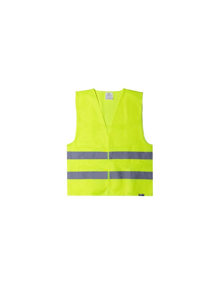 Gilet publicitaire réfléchissant Kastor Couleurs : jaune Matières : polyester recyclé