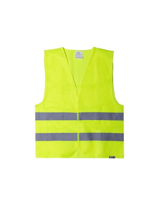 Gilet publicitaire réfléchissant Kastor Couleurs : jaune Matières : polyester recyclé
