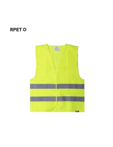 Gilet publicitaire réfléchissant Kastor Couleurs : jaune Matières : polyester recyclé 2