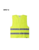 Gilet publicitaire réfléchissant Kastor Couleurs : jaune Matières : polyester recyclé personnalisable avec votre logo