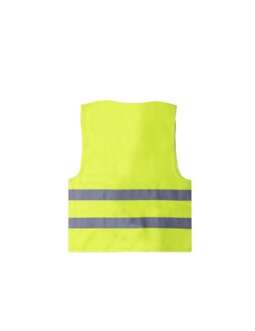 Gilet publicitaire réfléchissant Kastor Couleurs : jaune Matières : polyester recyclé cadeau entreprise pas cher