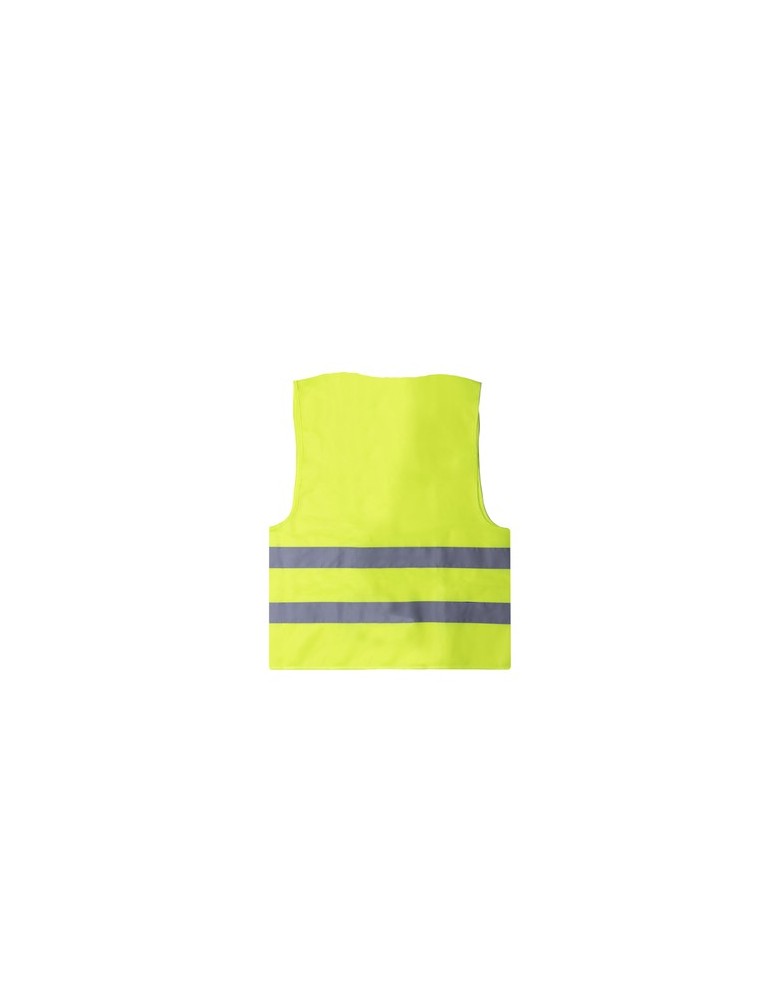 Gilet publicitaire réfléchissant Kastor Couleurs : jaune Matières : polyester recyclé cadeau entreprise pas cher