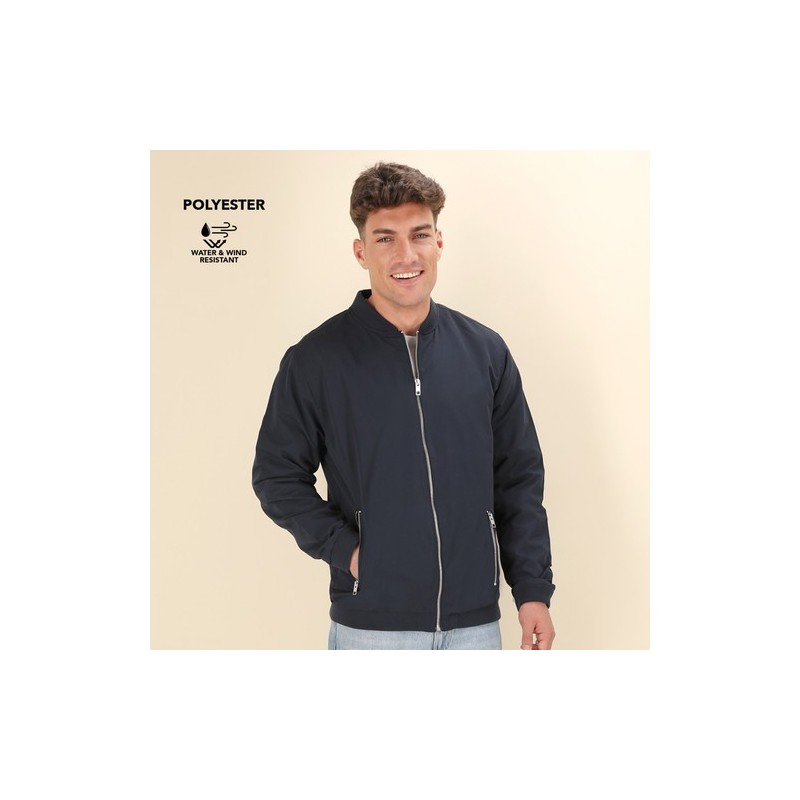 Veste Aérodynamique Personnalisée Blouson Mode Pinkman pas cher Matières : polyester Taille textile : S Couleurs : bleu marine g