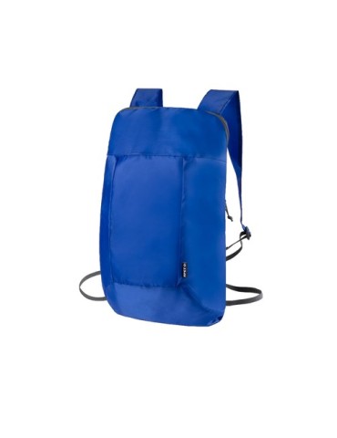 Sac à Dos personnalisé pliable Redrax Matières : PET recyclé Couleurs : bleu goodies publicitaire événementiel