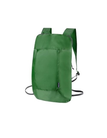 Sac à Dos personnalisé pliable Redrax Matières : PET recyclé Couleurs : vert foncé marquage laser ultra précis