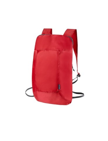 Sac à Dos personnalisé pliable Redrax Matières : PET recyclé Couleurs : orange marquage couleur éclatante