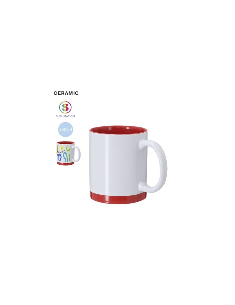 Tasse de Sublimation Personnalisée Rayar Matières : céramique Couleurs : jaune accessoire événementiel unique