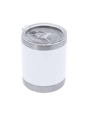 Verre Thermique Sublimable Éco-responsable Teyana Matières : acier inoxydable Couleurs : blanc cadeau entreprise pas cher