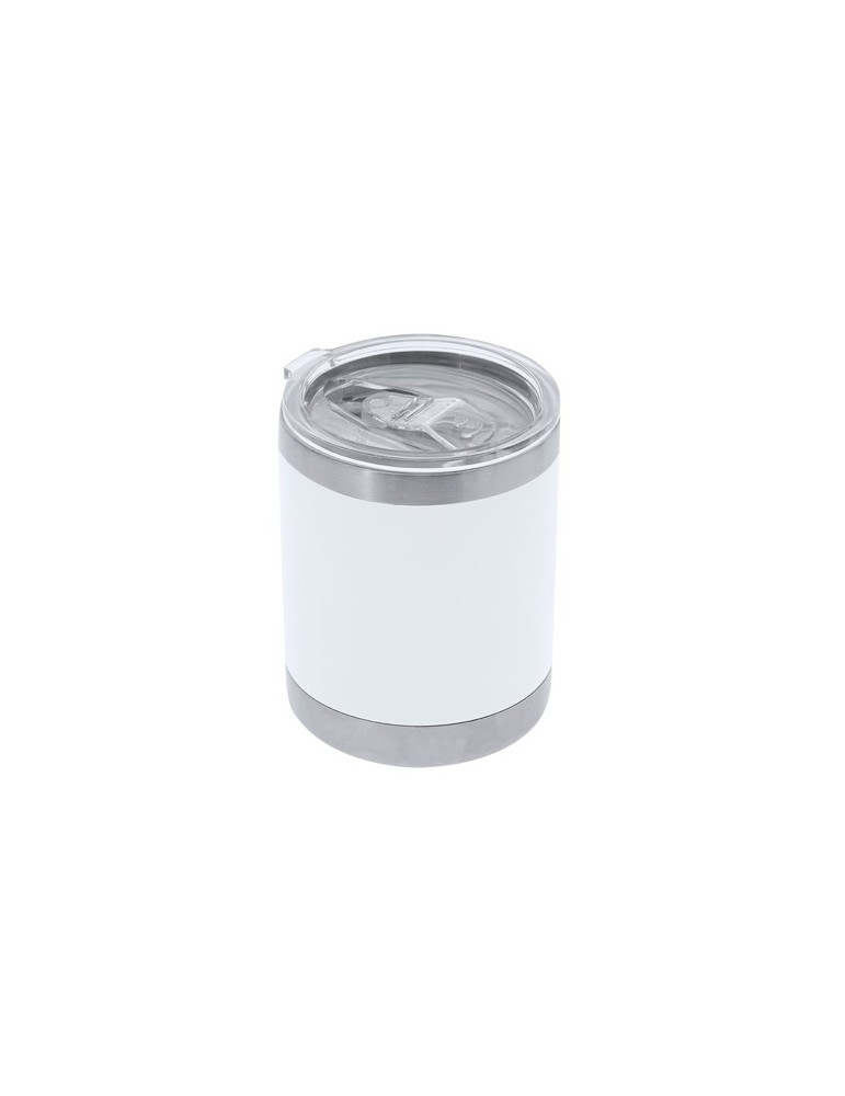 Verre Thermique Sublimable Éco-responsable Teyana Matières : acier inoxydable Couleurs : blanc cadeau entreprise pas cher