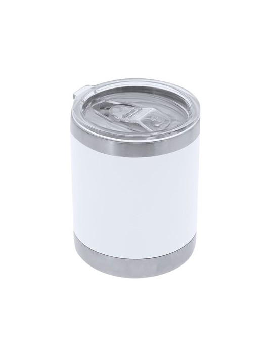 Verre Thermique Sublimable Éco-responsable Teyana Matières : acier inoxydable Couleurs : blanc cadeau entreprise pas cher