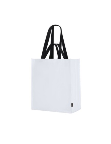 Sac Publicitaire Éco-responsable Sayon Matières : PET recyclé Couleurs : blanc impression haute définition