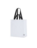 Sac Publicitaire Éco-responsable Sayon Matières : PET recyclé Couleurs : blanc impression haute définition