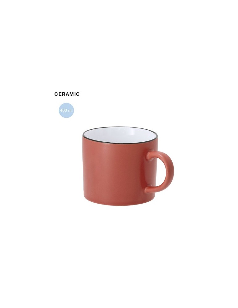 Tasse  personnalisée Dumax Matières : céramique Couleurs : noir marquage laser ultra précis