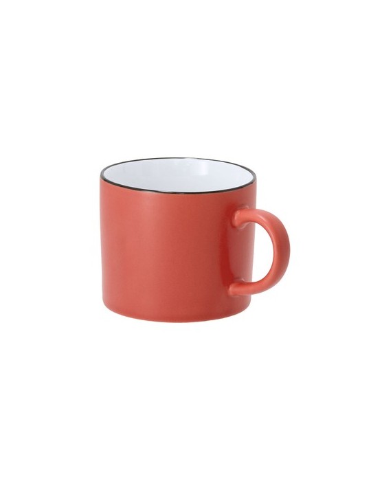 Tasse  personnalisée Dumax Matières : céramique Couleurs : rouge goodies entreprise design