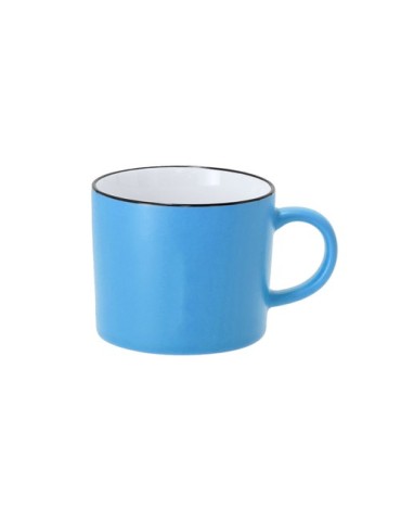 Tasse  personnalisée Dumax Matières : céramique Couleurs : bleu clair cadeau entreprise pas cher