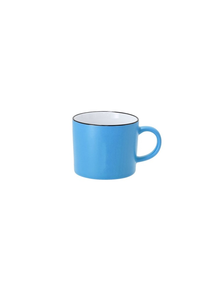 Tasse  personnalisée Dumax Matières : céramique Couleurs : bleu clair cadeau entreprise pas cher