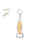 Porte-Clés Ouvre Bouteille Personnalisé Jilar Matières : bambou Couleurs : naturel personnalisable avec votre logo