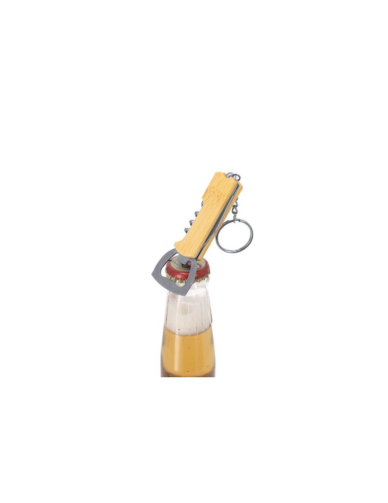Porte-Clés Ouvre Bouteille Personnalisé Jilar Matières : bambou Couleurs : naturel impression haute définition