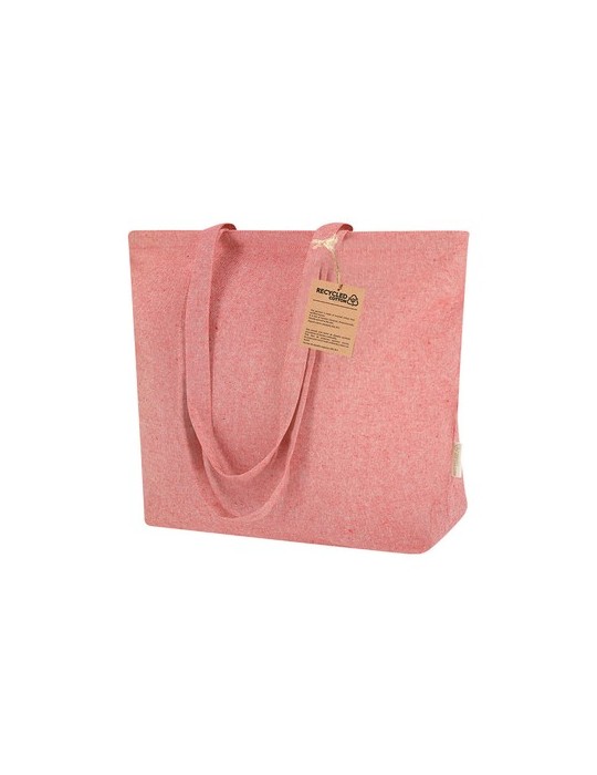 Sac Publicitaire Éco-responsable Arpel Matières : coton recyclé Couleurs : rouge personnalisation sur mesure