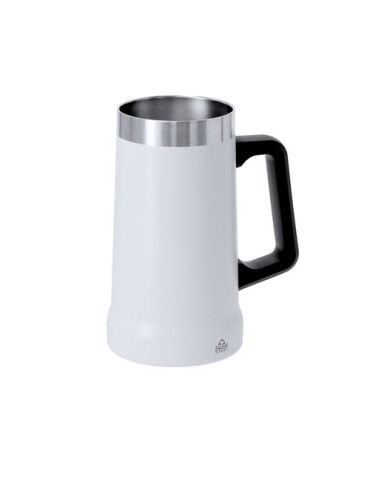 Carafe  Glinox Couleurs : blanc Matières : acier inoxydable recyclé cadeau entreprise pas cher