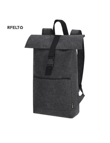 Sac à Dos Personnalisé Magar Matières : PET recyclé Couleurs : gris 2