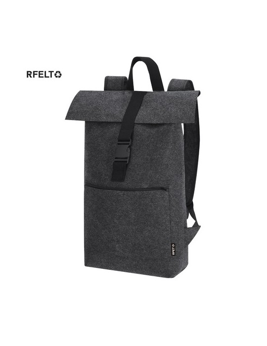 Sac à Dos Personnalisé Magar Matières : PET recyclé Couleurs : gris personnalisable avec votre logo