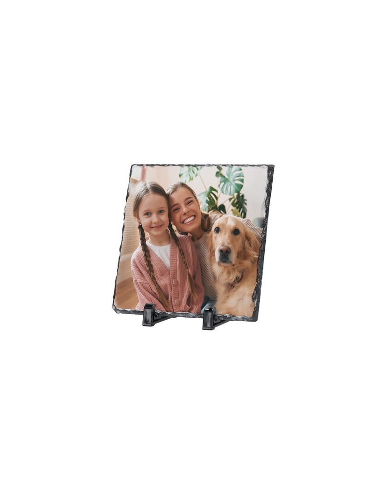 Plaque de sublimation personnalisée 20x30 cm  Heysi Matières : ardoise Couleurs : blanc goodies publicitaire événementiel