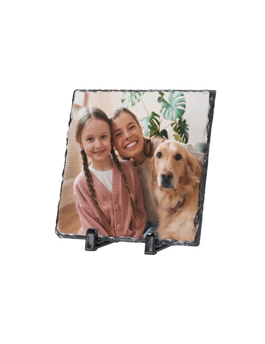 Plaque de sublimation personnalisée 20x30 cm  Heysi Matières : ardoise Couleurs : blanc goodies publicitaire événementiel