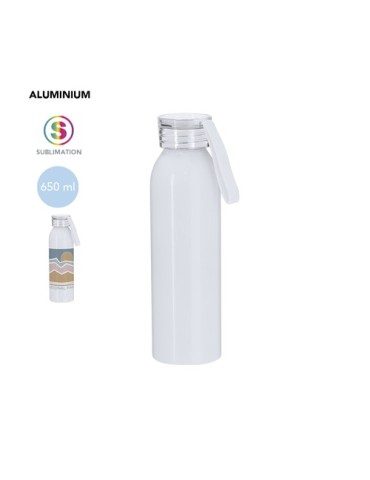 Bidon personnalisé de sublimation Alorin Matières : aluminium Couleurs : blanc 2