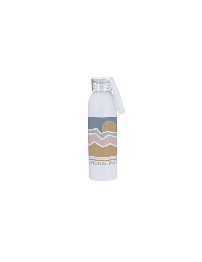 Bidon personnalisé de sublimation Alorin Matières : aluminium Couleurs : blanc goodies publicitaire événementiel