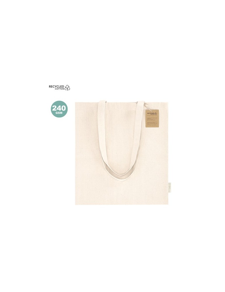 Sac publicitaire personnalisé Fintar Matières : coton recyclé Couleurs : naturel personnalisable avec votre logo