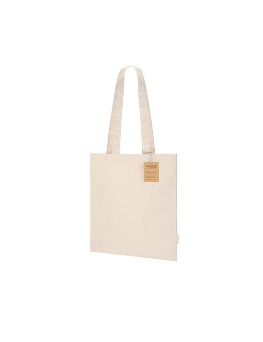 Sac publicitaire personnalisé Fintar Matières : coton recyclé Couleurs : naturel cadeau entreprise pas cher