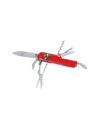 Canif personnalisé multi-usages Mixtil Matières : acier inoxydable Couleurs : rouge cadeau entreprise pas cher