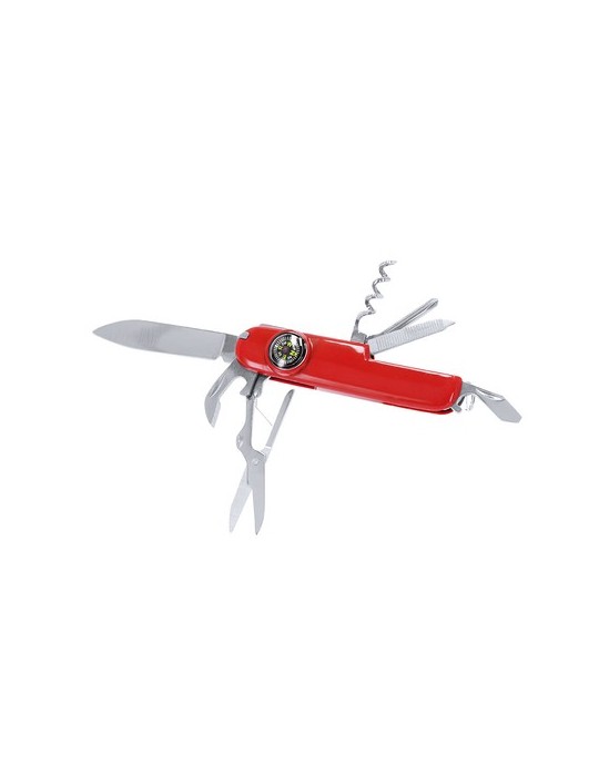 Canif personnalisé multi-usages Mixtil Matières : acier inoxydable Couleurs : rouge cadeau entreprise pas cher