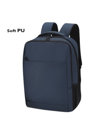 Sac à dos publicitaire personnalisé Galix Matières : PU Couleurs : noir goodies publicitaire événementiel
