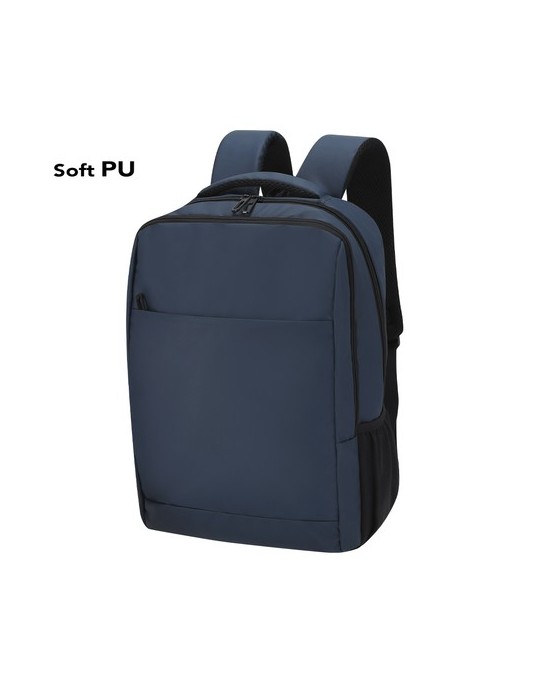 Sac à dos publicitaire personnalisé Galix Matières : PU Couleurs : gris impression haute définition