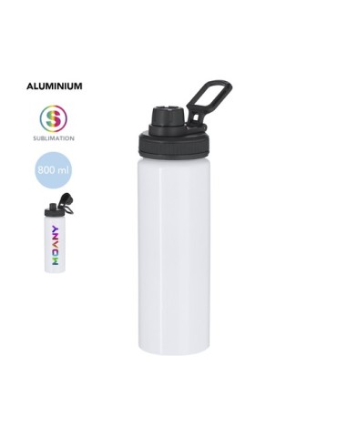 Bidon personnalisé de sublimation Yakye Matières : aluminium Couleurs : blanc 2