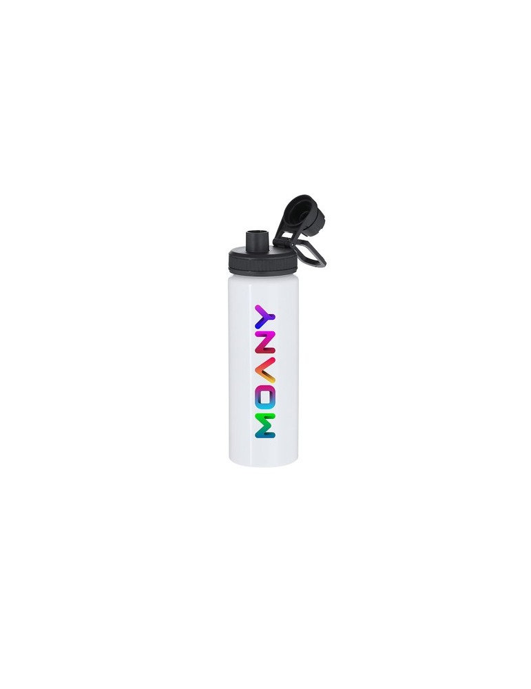 Bidon personnalisé de sublimation Yakye Matières : aluminium Couleurs : blanc goodies publicitaire événementiel
