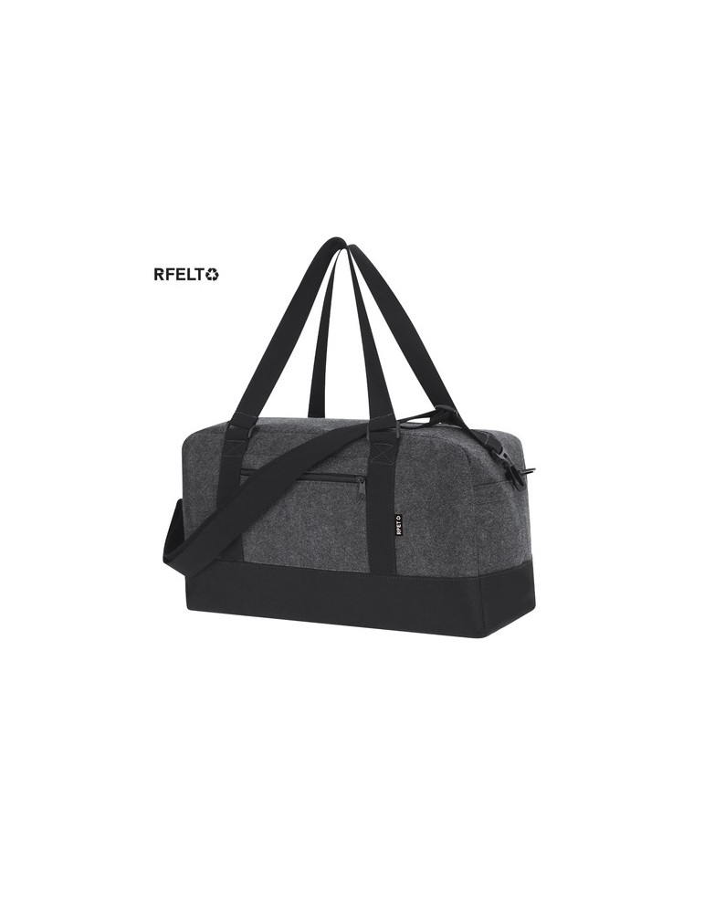 Sac publicitaire personnalisé Yusof Matières : PET recyclé Couleurs : gris personnalisable avec votre logo
