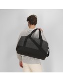 Sac publicitaire personnalisé Yusof Matières : PET recyclé Couleurs : gris marquage laser ultra précis