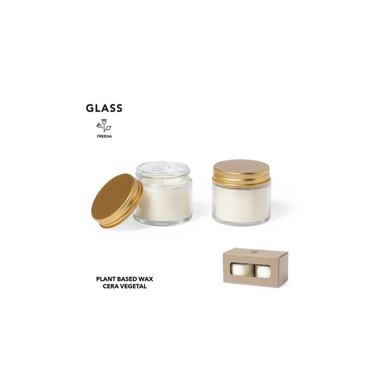 Set de Bougies Aromatiques Personnalisées Kesha Matières : verre