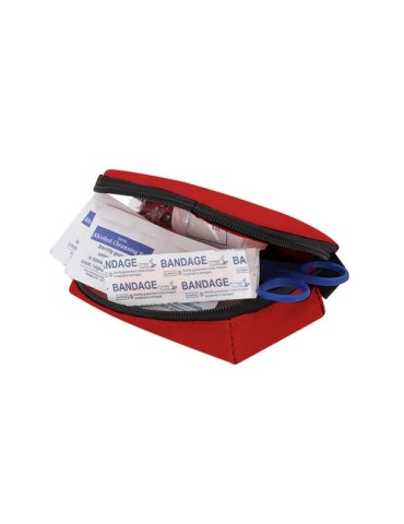 Kit d'urgence personnalisé Kintar Matières : polyester Couleurs : bleu marquage laser ultra précis