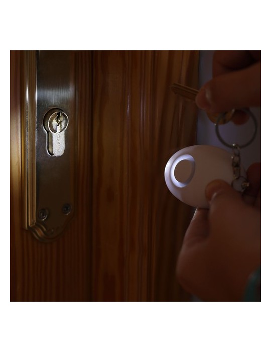 Alarme personnelle personnalisée avec option de sécurité Lyra Couleurs : blanc livraison express 24h 48h