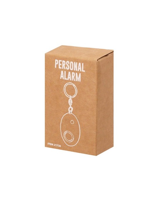 Alarme personnelle personnalisée avec option de sécurité Lyra Couleurs : blanc cadeau collaborateur premium