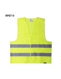 Gilet réfléchissant personnalisé de sécurité Safrox Couleurs : jaune Matières : polyester recyclé personnalisable avec votre log