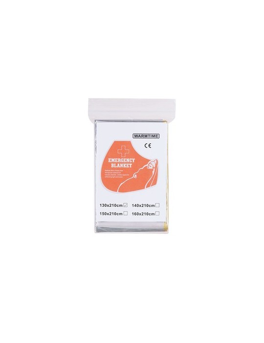 Couverture thermique personnalisée Mithak Matières : PET Couleurs : doré