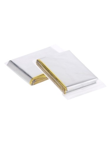 Couverture thermique personnalisée Mithak Matières : PET Couleurs : doré cadeau entreprise pas cher